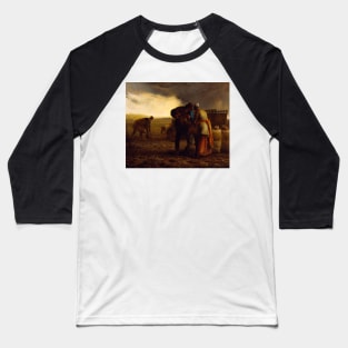 The Potato Harvest - Jean-François Millet Baseball T-Shirt